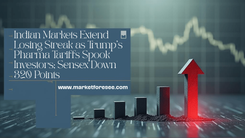 Indian Markets Extend Losing Streak as Trump's Pharma Tariffs Spook Investors; Sensex Down 320 Points