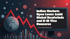 Indian Markets Open Lower Amid Global Headwinds and H-1B Visa Concerns