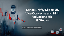 Sensex, Nifty Slip as US Visa Concerns and High Valuations Hit IT Stocks